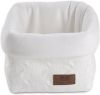 Baby's Only Commodemandje Cable Wit 18x18x18 cm online kopen
